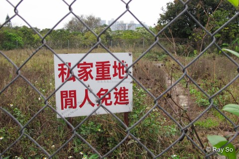 被地產商囤積而閒置的土地 Land stockpiled by developers